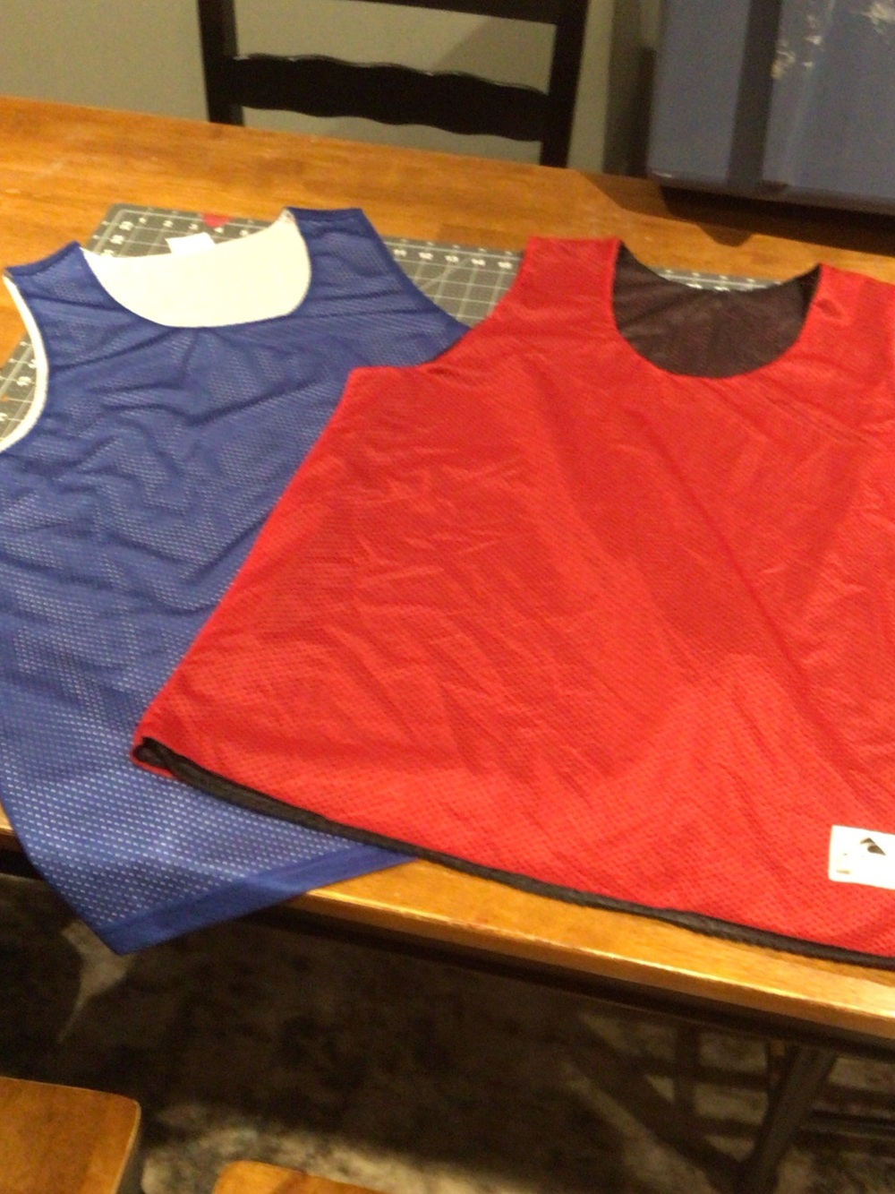 Augusta Sportswear adult Large  Reversible Jersey - Red & Blue